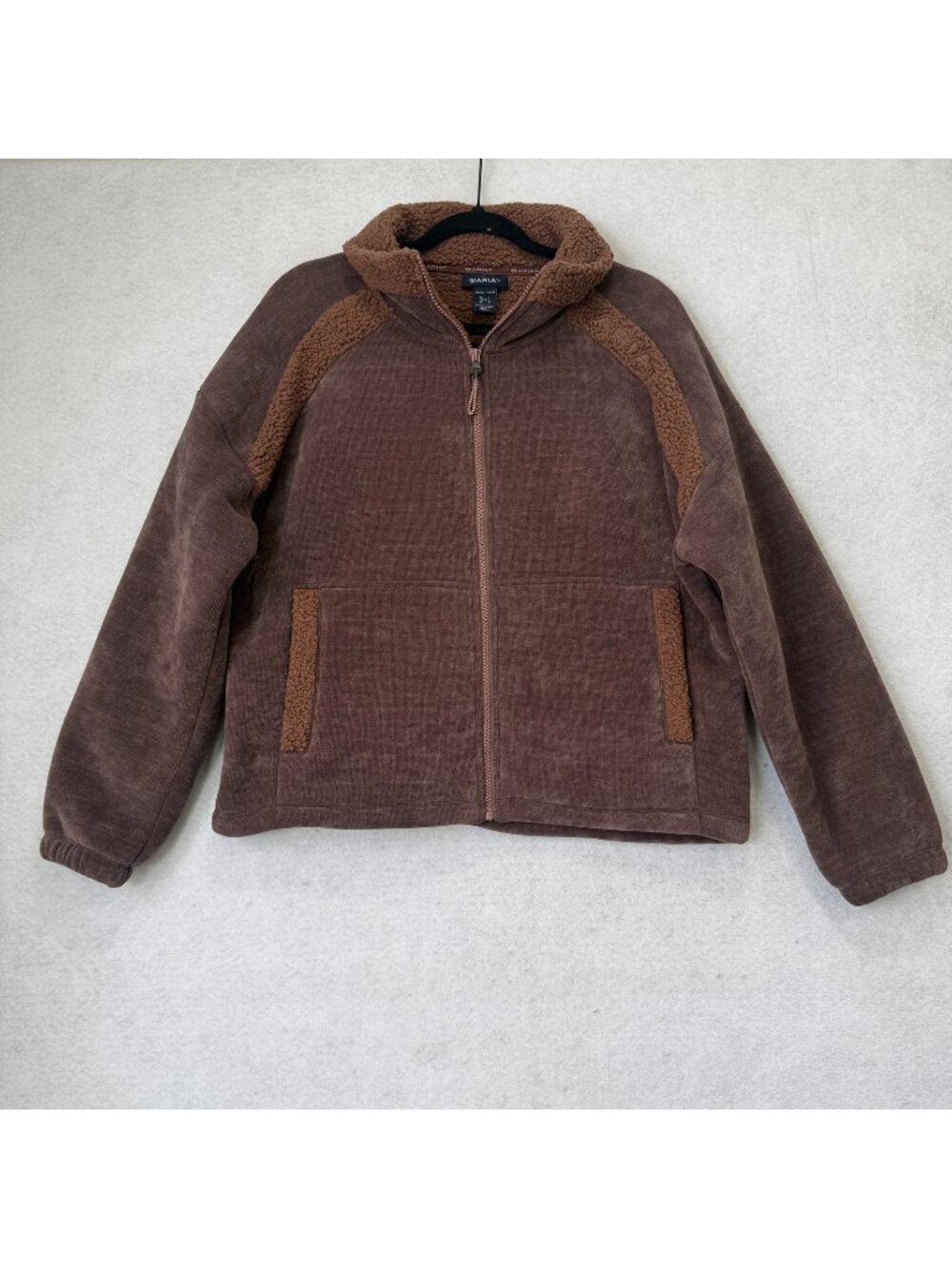 Ariat Jacket Womens Large Brown Fleece Lafayette Full Zip Sherpa Lined Outdoor